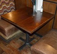 4 x Small Square Restaurant / Bistro Tables - Dimensions: 75 x 75 x H75cm - CL367 - Ref CQ-FB- Locat