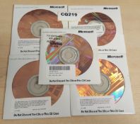 5 x Microsoft office Basic Edition 2003 Discs - Ref CQ219