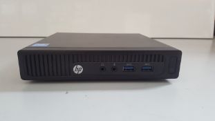 1 x HP 260 G2 Desktop Mini Computer With Intel Pentium 4405U 2.1GHz Processor and 8GB Ram - Ref