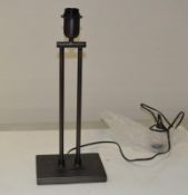 1 x CHELSOM Table Lamp Twin Stem In Black- Dimensions:H50/L20/W15cm - New/Unused boxed stock - CL001