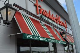 1 x Outdoor Wall Mounted Canopy Advertising Pizza, Pasta, Steaks, Sundaes and Grills - CL357 -