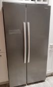 1 x Daewoo Frost Free Side-by-side American Fridge Freezer In Silver - Model: FRAH52B3S - NO VAT