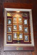 1 x Americana Wall Mounted Illuminated Display Case - HOLLYWOOD THE OSCARS - Includes Various