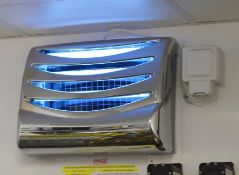 2 x Rentokill Chrome Wall Mounted Fly Zappers - CL390 - Location: Sheffield S9This lot will incur