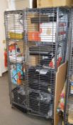 1 x Wines / Spirits Lockable Security Cage - H160 x W80 x D40 cms - CL390 - Location: Sheffield
