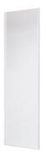 1 x VALLA 1 Sliding Wardrobe Door In White Decorative Panel With White Lacquered Steel Profiles - CL