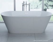 1 x Synergy Lugano 1700mm Freestanding Double Ended Bath - PH3 - Ex-Display In Good Condition