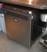 1 x Foster Undercounter Single Door Freezer With Stainless Steel Finish - Model LR150-A - H80 x