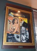 1 x Americana Wall Mounted Illuminated Display Case - LOS ANGELES THE MOVIES - Includes Various