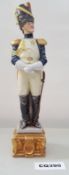 1 x Capodimonte Porcelain Bruno Merli Soldiers Figurines - Ref CQ390 E - Dimensions: Approx H31/L10c