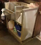 1 x Stainless Steel Back Bar Cleaning Station - Dimensions: H80 x W73 x D60cm - Ref: CQ196 - CL339