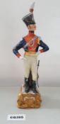 1 x Capodimonte Porcelain Bruno Merli Soldiers Figurines 1815- Ref CQ395 E - Dimensions: Approx H31/