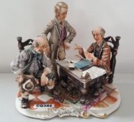 1 x Capodimonte L' Eredita by RORI - Capodimonte Porcelain - Ref CQ344 E - Dimensions: L25/H25/W18 c