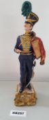 1 x Capodimonte Porcelain Bruno Merli Soldiers Figurines 1833- Ref RB297 E - Dimensions: Approx H31/