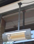 5 x Diplex Suspended Outdoor Heaters - W52 cms - Drop 105 cms - 240v Plug - CL390 - Location:
