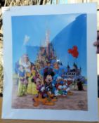 1 x Disneyland Paris Limited Edition Picture with Certificate of Authenticity - Dimensions: 500 x 60