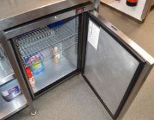 1 x Foster Undercounter Single Door Refrigerator With Stainless Steel Finish - Model HR150-A - H80 x