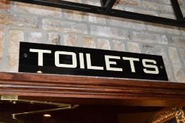 3 x Retro Style Toilet Signs From American Diner Restaurant - CL390 - Location: Sheffield S9his