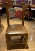 4 x Mid Height Upholstered Wooden Dining Chair - Dimensions: H100cm W46cm - CL339 - From a Popular M