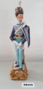 1 x Capodimonte Porcelain Bruno Merli Soldiers Figurines 1815- Ref RB298 E - Dimensions: Approx H31/
