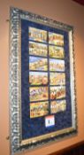 1 x Selection of American Post Cards - Lincoln Highway - Mounted in Silver Frame - 107 x 68 cms -