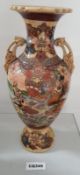 1 x Japanese Satsuma Urns With Oriental Decoration - Ref CQ349 E - Dimensions: H37/L17cm - CL334 - L