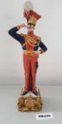 1 x Capodimonte Porcelain Bruno Merli Soldiers Figurines 1820- Ref RB296 E - Dimensions: Approx H31/