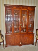 Large Glass Mahogany Display Cabinet - CL368 - Bowdon WA14 - NO VAT