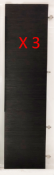 3 x Wooden Veneered Wardrobe Doors With Handles - CL380 - Location: Altrincham WA14 - NO VAT