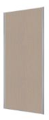1 x VALLA 1 Sliding Wardrobe Door In Grey Oak With Grey Lacquered Steel Profiles - CL373 - Ref: NC23