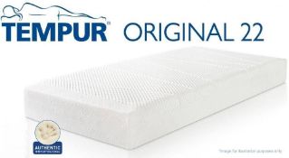 1 x TEMPUR Cloud Deluxe 22 Double Mattress - Dimensions: D130 x H190 x D22cm - Ref: 3598180 - NP2/18