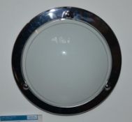 1 x Jupiter 1 Light Flush Ceiling Light Polished Chrome - CL364 - Ref: PAL Edin/2 12625 -