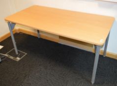 2 x Beech Office Desks - H73 x W150 x D75 cms - CL330 - Location: Bolton BL1