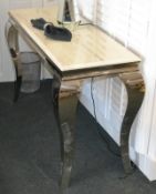 1 x Luxurious Cream Marble Side Table. A modern looking table with multi usages. This ltem could fit