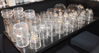 65 x Assorted Pieces Of Commercial Glassware - Please See Photographs Provided - Includes Jars,