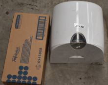 4 x Kimberly Clark Towel Dispensers and 1 x Aquarious Soap Dispenser - Unused - CL390 - Ref