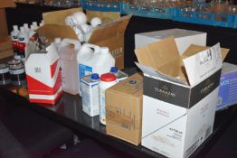 Large Assorted Collection to Include Cleaning Materials, Comb Binder, Christmas Decorations, Plastic