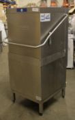 1 x Hobart AMXXRS-30 Stainless Steel Passthrough Dishwasher - 3 Phase - CL011 - Ref JP503 -