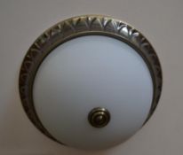 1 x 2 Light Flush Ceiling Light Antique Brass - CL364 - Ref: ERP1- 12619 - Location: Altr