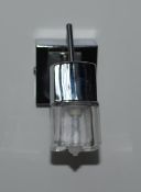 1 x Blocs 1 Light Wall Spotlight Polished Chrome - CL364 - Ref: PAL Edin/3 12558 - Locati