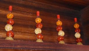 Approx 33 x Pickled Ingredient Display Bottles With Wax Lids - Various Designs Included - Ideal