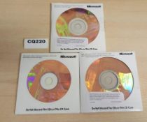 3 x Microsoft office Professional Edition 2003 Disc - Ref CQ220 UP/N - CL394 - Location: Altrincham