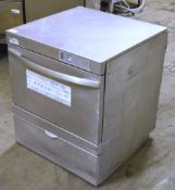 1 x Winterhalter GS202 Undercounter Glasswasher - Stainless Steel Finish - 240v - Ref J1061 -
