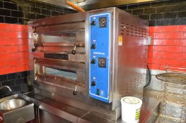 1 x Bakers Pride Electric Double Deck Countertop Pizza Oven - 3 Phase - EP-2-2828 - H83 x W106 x D88
