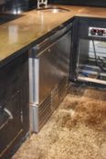 1 x Precision HSS300 Two Door Stainless Steel Under Counter Fridge - CL392 - GF - Location: London
