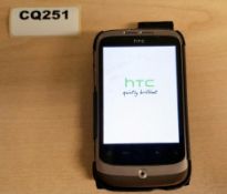1 x HTC Wildfire A3333 Smartphone ( Have Been Turn On And Factory Reset) - Ref CQ251 - CL011 - Locat