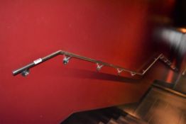 1 x Brushed Steel Continuous Stair Hand Rail - Approx Length 500 cms - CL392 - Ref LD186 1F -