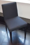 8 x Dark Grey Fabric Restaurant Dining Chairs - Dimensions: H84 x W45 x D52cm - CL392 - Ref LD144 1F