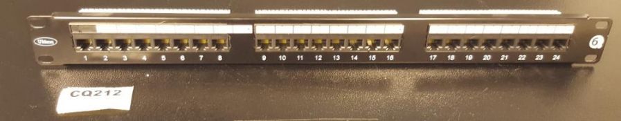 1 x 24 Port Cat 6 Patch Panel - Ref CQ212 - CL375 - Location: Altrincham WA14 <br><br>As