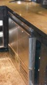 1 x Precision HSS300 Two Door Stainless Steel Under Counter Fridge - CL392 - GF - Location: London